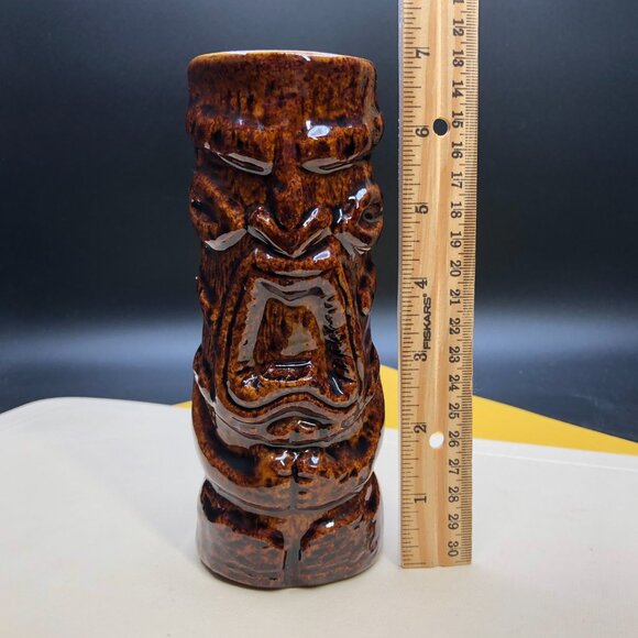 Vintage KON TIKI Restaurant Sheraton Montreal Totem Tumbler: by DAGA Hawaii - Picture 11 of 11